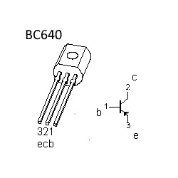 Transistor BC640 (Pacote c/10)